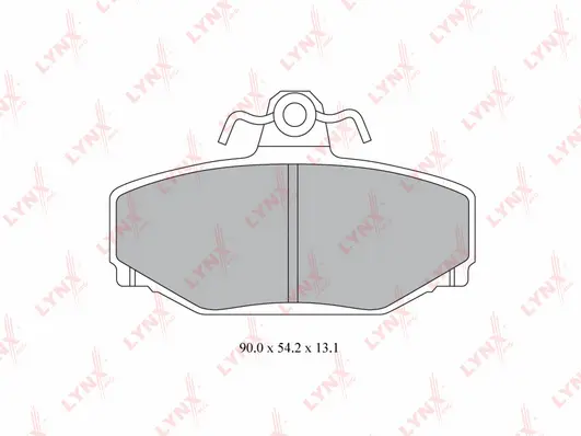 Brake Pad Set, disc brake (BD-7809)