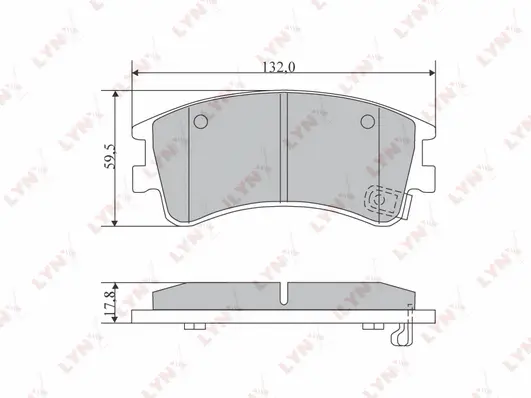 Brake Pad Set, disc brake (BD-5112)