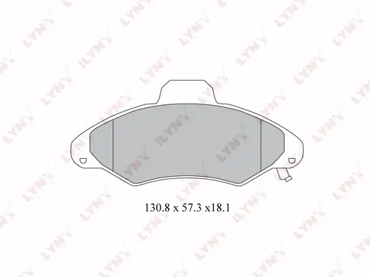 Brake Pad Set, disc brake (BD-3016)