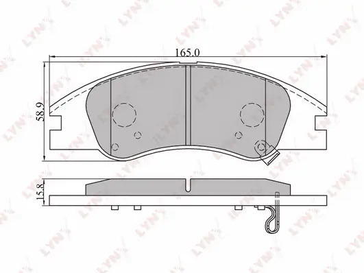 Brake Pad Set, disc brake (BD-4402)