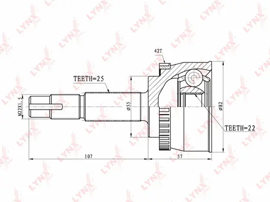 Joint Kit, drive shaft (CO-5702A)