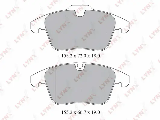 Brake Pad Set, disc brake (BD-2224)