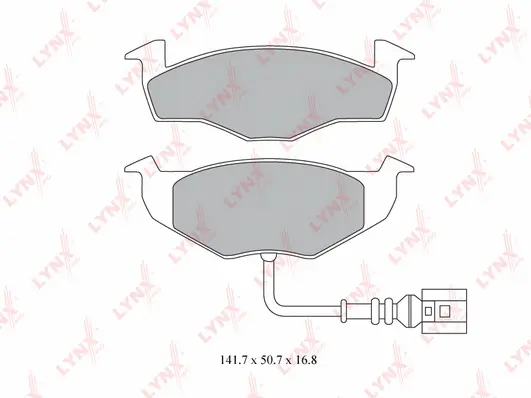 Brake Pad Set, disc brake (BD-8017)