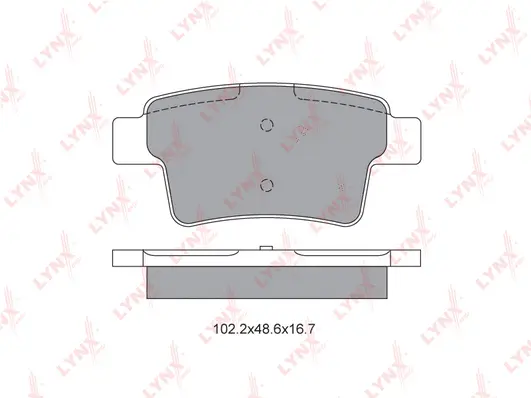Brake Pad Set, disc brake (BD-2226)