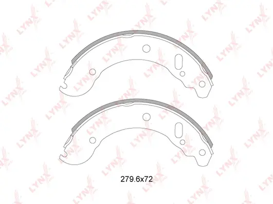 Brake Shoe Set (BS-4604)