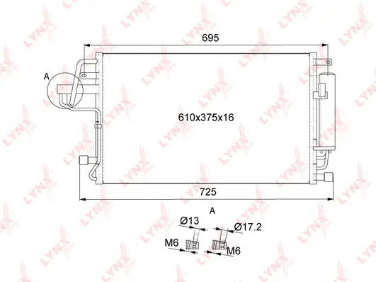 Condenser, air conditioning (RC-0052)
