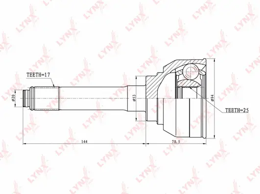 Joint Kit, drive shaft (CO-3801)