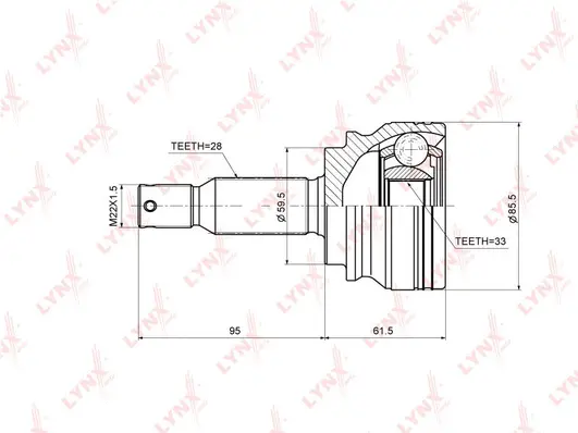 Joint Kit, drive shaft (CO-3643)