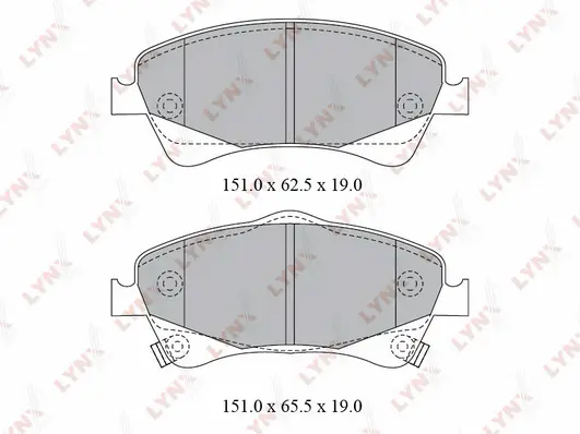 Brake Pad Set, disc brake (BD-7598)