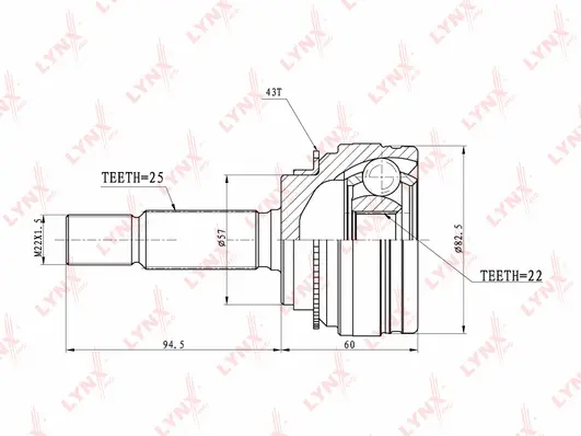 Joint Kit, drive shaft (CO-3657A)