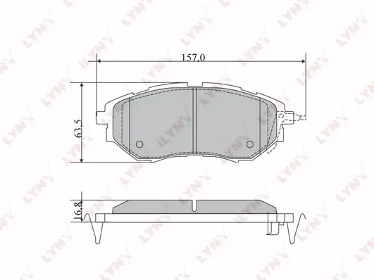 Brake Pad Set, disc brake (BD-7111)