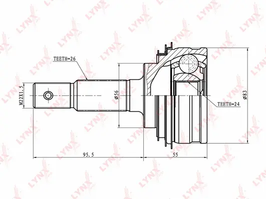 Joint Kit, drive shaft (CO-7549)