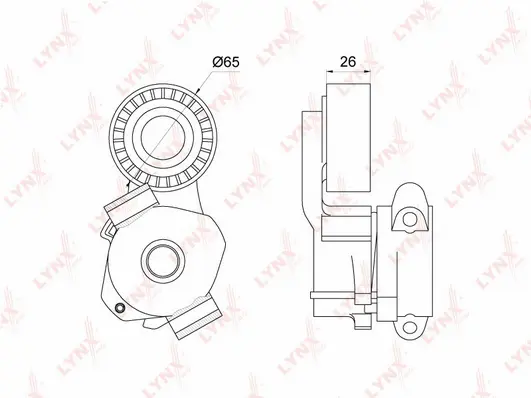 Belt Tensioner, V-ribbed belt (PT-3203)