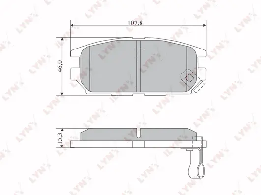 Brake Pad Set, disc brake (BD-5517)