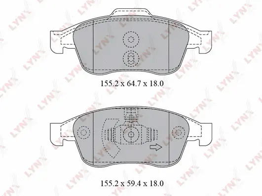 Brake Pad Set, disc brake (BD-6317)
