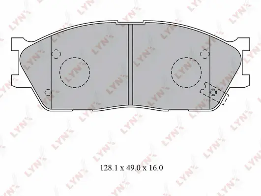 Brake Pad Set, disc brake (BD-4416)
