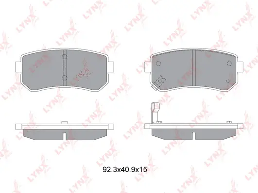 Brake Pad Set, disc brake (BD-3628)