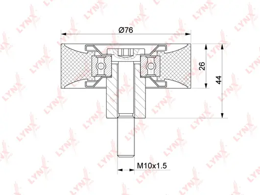 Deflection/Guide Pulley, V-ribbed belt