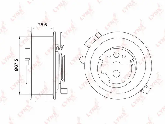 Tensioner Pulley, timing belt (PB-1251)