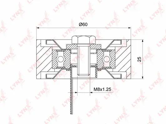 Deflection/Guide Pulley, V-ribbed belt (PB-7232)