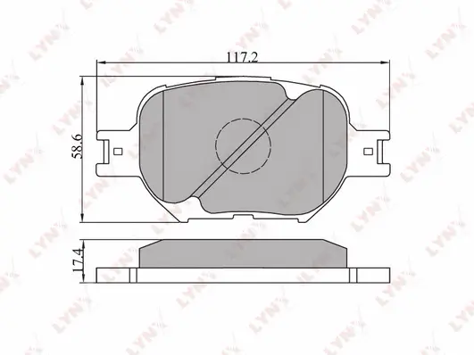 Brake Pad Set, disc brake (BD-7507)