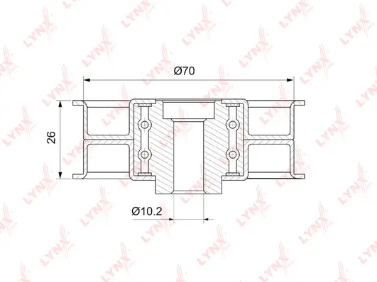 Deflection/Guide Pulley, timing belt (PB-3150)