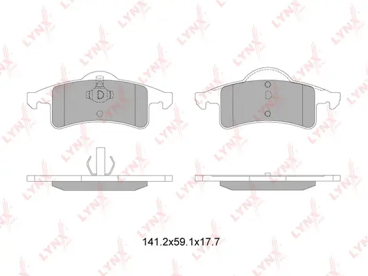 Brake Pad Set, disc brake (BD-4205)