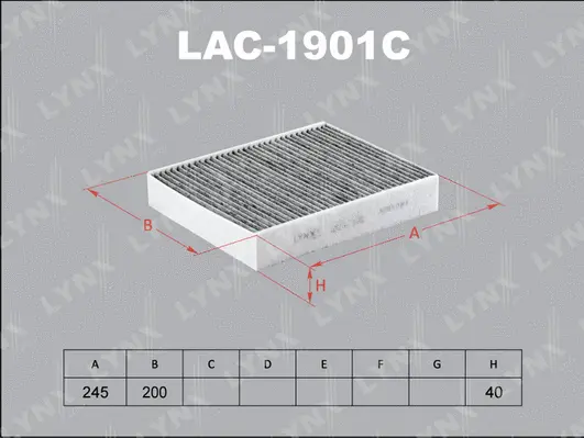 Filter, cabin air (LAC-1901C)