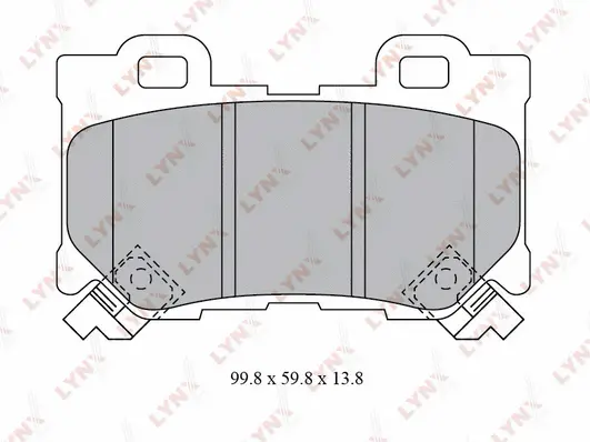 Brake Pad Set, disc brake (BD-5743)
