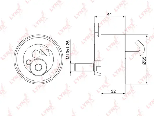Tensioner Pulley, timing belt (PB-1325)