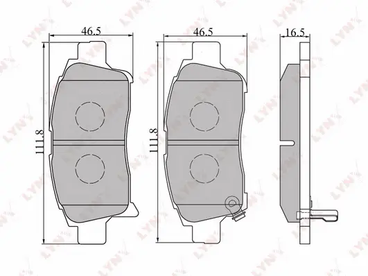 Brake Pad Set, disc brake (BD-7519)