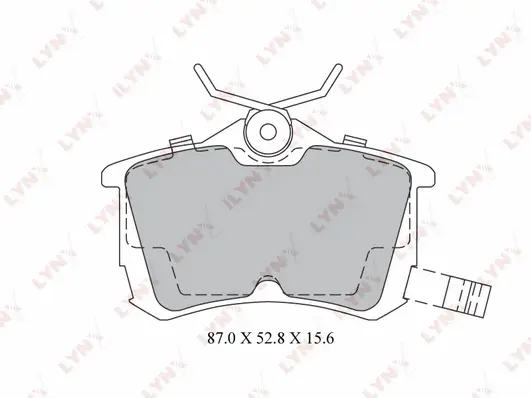 Brake Pad Set, disc brake (BD-3425)