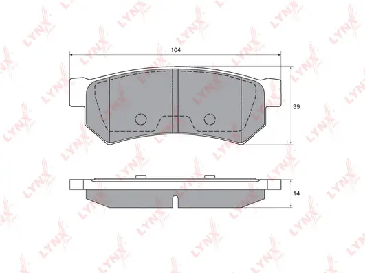 Brake Pad Set, disc brake (BD-1814)