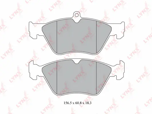 Brake Pad Set, disc brake (BD-5913)