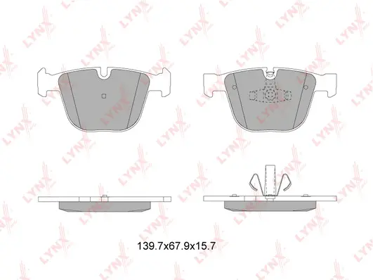 Brake Pad Set, disc brake (BD-1433)