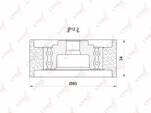 Deflection/Guide Pulley, timing belt (PB-3144)