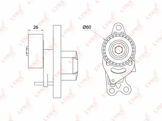 Belt Tensioner, V-ribbed belt (PT-3159)