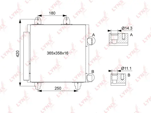 Condenser, air conditioning (RC-0484)