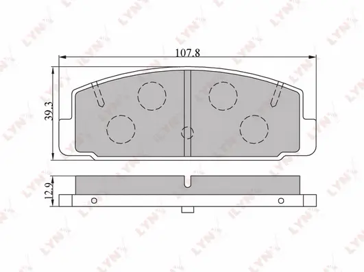 Brake Pad Set, disc brake (BD-5104)