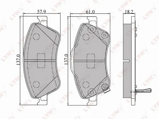 Brake Pad Set, disc brake (BD-7546)