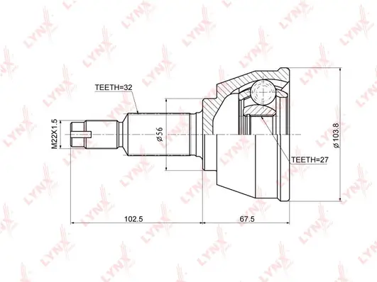Joint Kit, drive shaft (CO-3677)