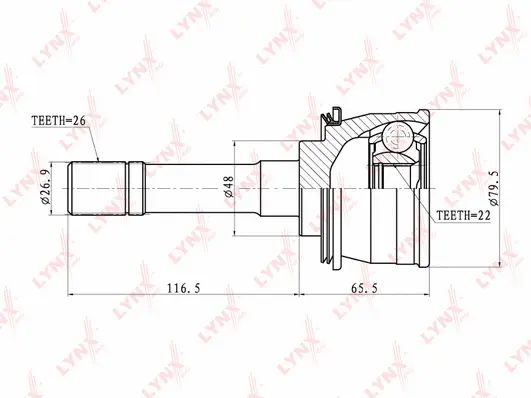 Joint Kit, drive shaft (CO-7302)