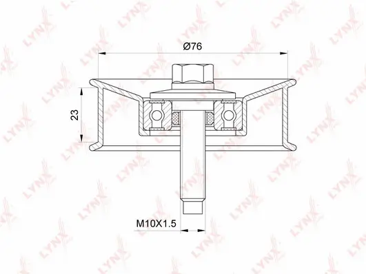 Deflection/Guide Pulley, V-ribbed belt (PB-7236)