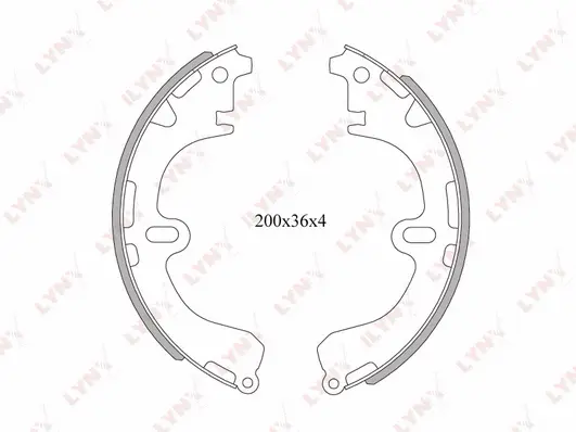Brake Shoe Set (BS-7502)