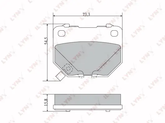 Brake Pad Set, disc brake (BD-7108)