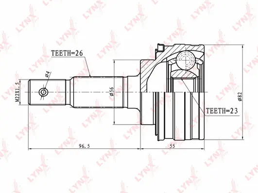 Joint Kit, drive shaft (CO-7518)