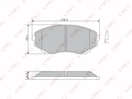 Brake Pad Set, disc brake (BD-5113)