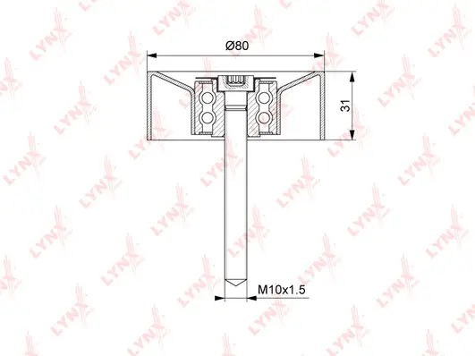 Deflection/Guide Pulley, V-ribbed belt
