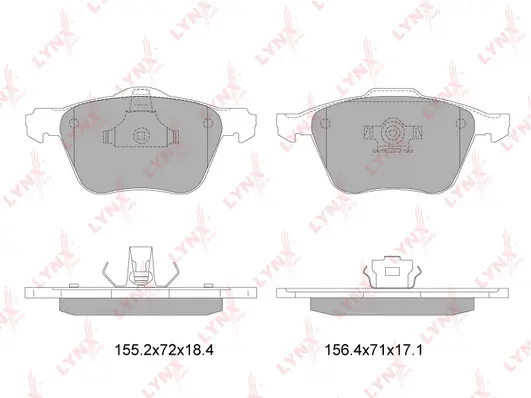 Brake Pad Set, disc brake (BD-7818)