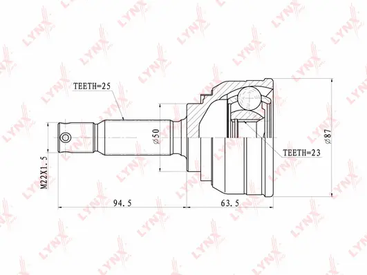 Joint Kit, drive shaft (CO-3629)